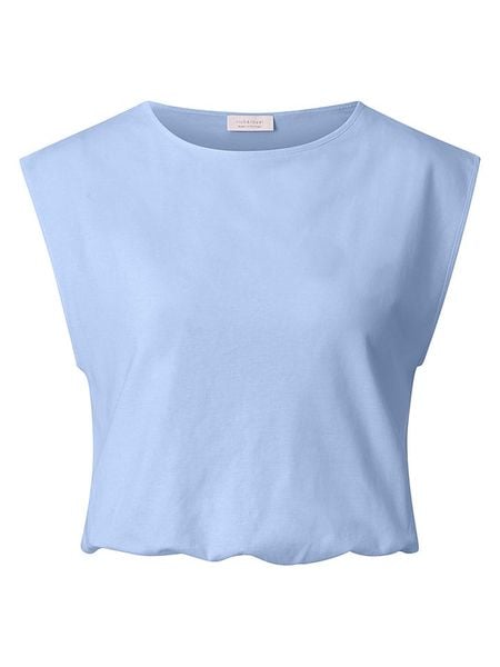 Rich & Royal Top w kolorze błękitnym rozmiar: L. Niebieskie topy Rich & Royal, l, bez wzorów, bez kołnierzyka, bez ramiączek. Za 86.95 zł.