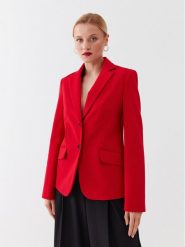 KARL LAGERFELD Marynarka 230W1402 Czerwony Regular Fit. Czerwone marynarki i żakiety KARL LAGERFELD, bez wzorów, z syntetyku. Za 1,169.00 zł.
