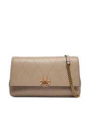 Tory Burch Torebka Quilted Chain Wallet 186041 Kremowy. Białe torebki klasyczne Tory Burch, bez wzorów, ze skóry, bez dodatków. Za 2,024.00 zł.
