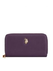 U.S. Polo Assn. Portfel BIUXT8382WVP Fioletowy. Fioletowe portfele U.S. Polo Assn., bez wzorów, z tworzywa sztucznego. Za 159.99 zł.