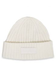 Tommy Hilfiger Czapka Tommy Twist Beanie AW0AW15325 Biały. Białe czapki TOMMY HILFIGER, bez wzorów, z syntetyku. Za 299.99 zł.