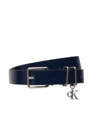 Calvin Klein Pasek Damski LV04F7086G Granatowy. Niebieskie paski Calvin Klein, bez wzorów, ze skóry. Za 269.99 zł.