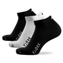 Skarpety Low Cut – 3 pary sportowe z wełny merynosów. Białe skarpety FJORK MERINO, bez wzorów, z elastanu. Za 339.00 zł.