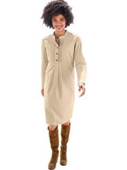 Heine Sukienka w kolorze beżowym rozmiar: 46. Brązowe sukienki Heine, bez wzorów, z bawełny, bez kołnierzyka, bez ramiączek, midi. Za 82.83 zł.