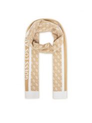 Guess Szalik W4BZ22 Z3JD2 Beżowy. Brązowe rękawiczki Guess, z aplikacjami, z materiału. Za 239.99 zł.