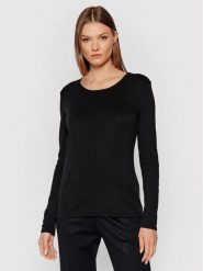 United Colors Of Benetton Bluzka 3GA2E16F9 Czarny Regular Fit. Czarne bluzki United Colors of Benetton, xl, bez wzorów, z bawełny, bez kołnierzyka, bez ramiączek. Za 79.99 zł.
