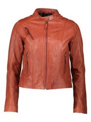 Apple of Eden Skórzana kurtka w kolorze jasnobrązowym rozmiar: 42. Brązowe kurtki Apple of Eden, bez wzorów, ze skóry, bez kaptura. Za 500.99 zł.