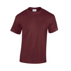 Ciężka Bawełniana Koszulka Unisex Dla Dorosłych. Brązowe bluzki GILDAN, s, bez wzorów, z bawełny, sportowe, bez kołnierzyka, bez ramiączek. Za 30.99 zł.