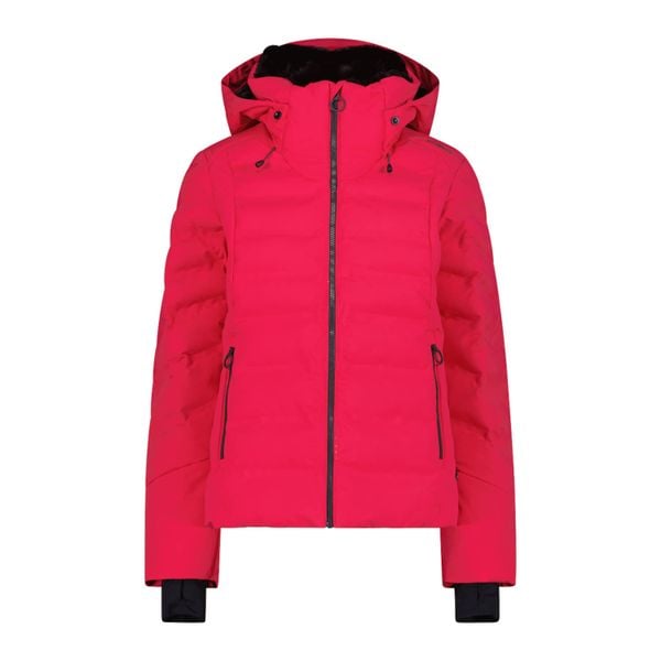 Kurtka narciarska damska CMP 34W4006. Czarne kurtki narciarskie CMP, bez wzorów, z materiału, bez kaptura, narciarskie. Za 739.99 zł.