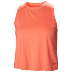 Damski tank top Helly Hansen Ocean Cropped. Czerwone topy Helly Hansen, bez wzorów, bez kołnierzyka, bez ramiączek. Za 189.50 zł.