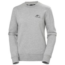 Bluza damska Helly Hansen Nord Graphic. Szare bluzy Helly Hansen, s, bez wzorów, z bawełny, bez kaptura. Za 368.50 zł.