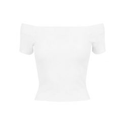 Koszulka damska Urban Classic Off. Białe bluzki Urban Classics, bez wzorów, bez kołnierzyka, bez ramiączek. W wyprzedaży za 39.00 zł.