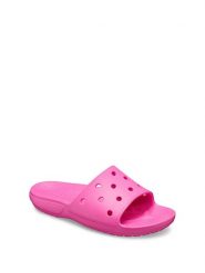 Crocs Klapki w kolorze różowym rozmiar: 38/39. Różowe klapki Crocs, bez wzorów, z otwartym noskiem, bez obcasa. Za 114.45 zł.