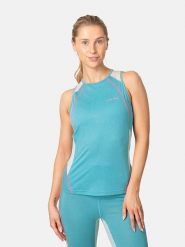 KARI TRAA Top sportowy "Alma" w kolorze turkusowo-jasnoróżowym rozmiar: M. Czerwone koszulki sportowe Kari Traa, bez wzorów, z wełny, bez ramiączek, outdoorowe. Za 130.99 zł.