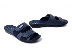 ADANEX 18731 DIK4YN granatowy, klapki damskie. Niebieskie klapki Adanex, bez wzorów, bez obcasa. Za 98.99 zł.