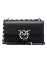 Pinko Skórzana torebka w kolorze czarnym - 27 x 16 x 7 cm rozmiar: onesize. Czarne torby na ramię Pinko, bez wzorów, z materiału, na ramię, bez dodatków. Za 1,058.95 zł.