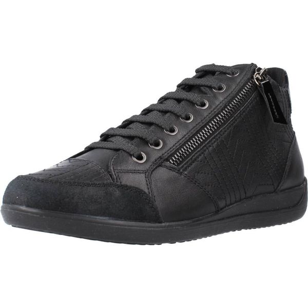 Buty GEOX D MYRIA B Czarny. Czarne trekkingi Geox, ze skóry, trekkingowe. Za 257.99 zł.