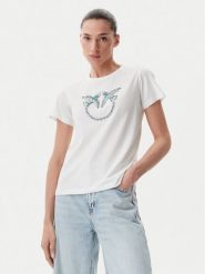 PINKO T-Shirt Quentin 100535 A2G7 Biały Regular Fit. Białe t-shirty Pinko, xl, bez wzorów, z bawełny, bez kołnierzyka, bez ramiączek. Za 449.99 zł.