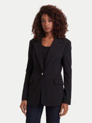 Guess Marynarka W6YN08 K4326 Czarny Regular Fit. Czarne marynarki i żakiety Guess, xl, z aplikacjami, z syntetyku. Za 614.99 zł.