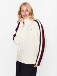 Tommy Hilfiger Golf WW0WW40831 Écru Regular Fit. Golfy TOMMY HILFIGER, bez wzorów, z syntetyku, bez ramiączek. Za 589.00 zł.