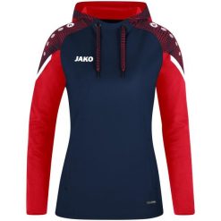 Damska bluza dresowa z kapturem Jako Performance. Czerwone bluzy JAKO, na zimę, bez wzorów, z dresówki, z kapturem. W wyprzedaży za 235.00 zł.