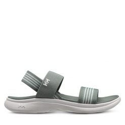 Sandały Helly Hansen. Zielone sandały Helly Hansen, bez wzorów, bez obcasa, na płaskiej podeszwie, bez zapięcia. Za 199.99 zł.