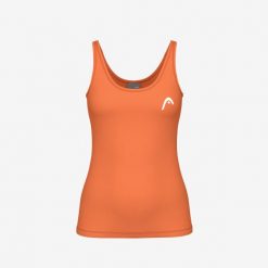 SPIRIT II Tank Top Women. Brązowe topy Head, s, bez wzorów, bez kołnierzyka, bez ramiączek. W wyprzedaży za 189.00 zł.