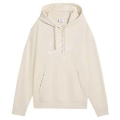 Damska Bluza Z Kapturem ESS Script Comfort. Białe bluzy Puma, bez wzorów, z kapturem. Za 218.04 zł.