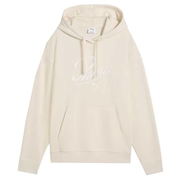 Damska Bluza Z Kapturem ESS Script Comfort. Brązowe bluzy Puma, l, bez wzorów, z bawełny, z kapturem. Za 182.99 zł.