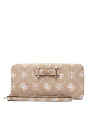 Guess Duży Portfel Damski Silia Slg SWGP98 90146 Beżowy. Brązowe portfele Guess, z aplikacjami, ze skóry. Za 289.99 zł.