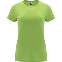 Damska Koszulka Z Krótkim Rękawem Capri. Zielone bluzki ROLY, xl, bez wzorów, sportowe, bez kołnierzyka, bez ramiączek. Za 31.99 zł.