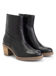 TRAVELIN' Skórzane botki "Morlaix" w kolorze czarnym rozmiar: 39. Czarne botki Travelin', bez wzorów, bez obcasa, bez zapięcia. Za 548.95 zł.