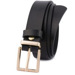 Pasek skórzany BELTIMORE r.95-110 cm O11 czarny. Czarne paski bez wzorów. Za 54.90 zł.