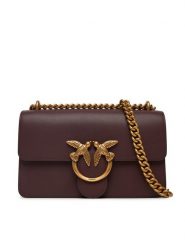 PINKO Torebka Love One Mini Dc Al 25-26 PLTT 100074 A0F1 Bordowy. Czerwone listonoszki Pinko, bez wzorów, ze skóry, bez dodatków. Za 1,239.00 zł.