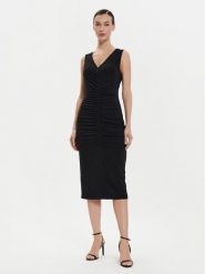 Joseph Ribkoff Sukienka koktajlowa 241205 Czarny Slim Fit. Czarne sukienki Joseph Ribkoff, bez wzorów, z syntetyku, wizytowe, bez kołnierzyka, bez ramiączek. Za 419.99 zł.