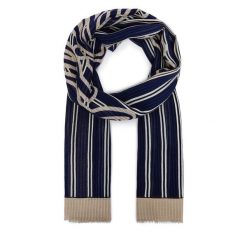 Szal Tommy Hilfiger. Niebieskie szaliki TOMMY HILFIGER, bez wzorów. Za 249.99 zł.