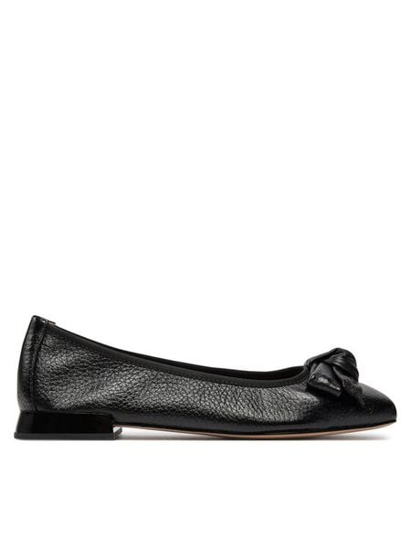Caprice Baleriny 9-22105-42 Czarny. Czarne baleriny Caprice, bez wzorów, ze skóry, bez obcasa. Za 259.99 zł.