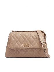 Guess Torebka Isemay HWGG96 28210 Beżowy. Brązowe torebki klasyczne Guess, z aplikacjami, ze skóry, bez dodatków. Za 639.99 zł.