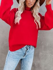 LA Angels Sweter w kolorze czerwonym rozmiar: XL. Czerwone swetry LA Angels, xl, bez wzorów, bez ramiączek. Za 158.10 zł.