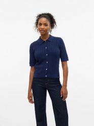 Vero Moda Kardigan w kolorze granatowym rozmiar: M. Niebieskie kardigany Vero Moda, m, bez wzorów. Za 88.45 zł.