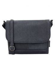 Beagles Skórzana torebka "Benidorm" w kolorze granatowym - 29 x 23 x 6 cm rozmiar: onesize. Niebieskie torby na ramię Beagles, bez wzorów, z materiału, na ramię, bez dodatków. Za 173.99 zł.