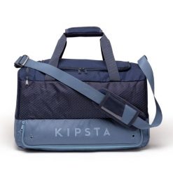Torba sportowa Kipsta Hardcase 45 l. Niebieskie torby na ramię DECATHLON, bez wzorów, z gumy, sportowe, na ramię, duże, bez dodatków. Za 89.99 zł.