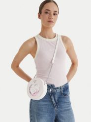 Guess Torebka J6GZ08 WH7G0 Biały. Białe torebki klasyczne Guess, z aplikacjami, ze skóry, bez dodatków. Za 210.99 zł.