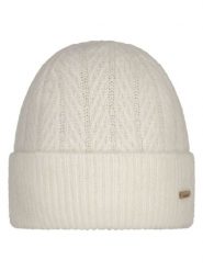 Barts Czapka "Calmela" w kolorze kremowym rozmiar: onesize. Brązowe czapki Barts, z aplikacjami, z wełny. Za 100.52 zł.