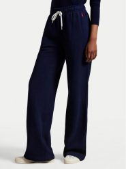 Polo Ralph Lauren Spodnie dresowe 211977959001 Granatowy Wide Leg. Niebieskie spodnie dresowe Polo Ralph Lauren, xxs, bez wzorów, z bawełny. Za 769.99 zł.