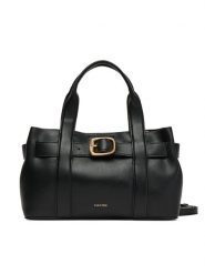 Calvin Klein Torebka LV04F3295G Czarny. Czarne torebki klasyczne Calvin Klein, bez wzorów, ze skóry, bez dodatków. Za 699.99 zł.