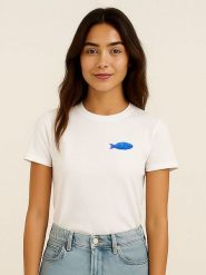 WOOOP Koszulka w kolorze białym rozmiar: M. Białe bluzki Wooop, m, bez wzorów, z bawełny, bez kołnierzyka, bez ramiączek. Za 56.99 zł.