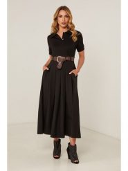 Joséfine Spódnica "Elook" w kolorze czarnym rozmiar: S. Czarne spódnice Joséfine, s, bez wzorów, ze skóry, maxi. Za 138.70 zł.
