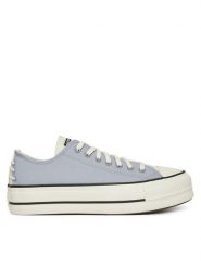 Converse Trampki Chuck Taylor All Star Lift Platform Crafted Laces A12553C Fioletowy. Fioletowe trampki Converse, bez wzorów, z materiału, bez zapięcia. Za 269.99 zł.