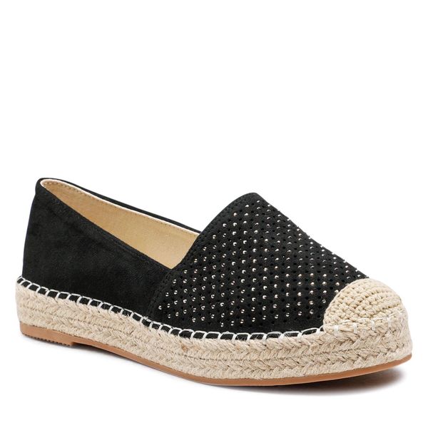Espadryle Jenny Fairy. Czarne espadryle Jenny Fairy, bez wzorów, bez obcasa, bez zapięcia. Za 89.99 zł.